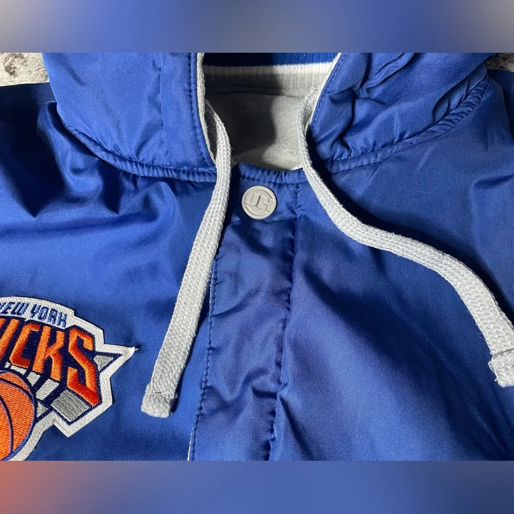 New York Knicks JH Design Reversible Poly-Twill Hooded Jacket Size M - Picture 8 of 13